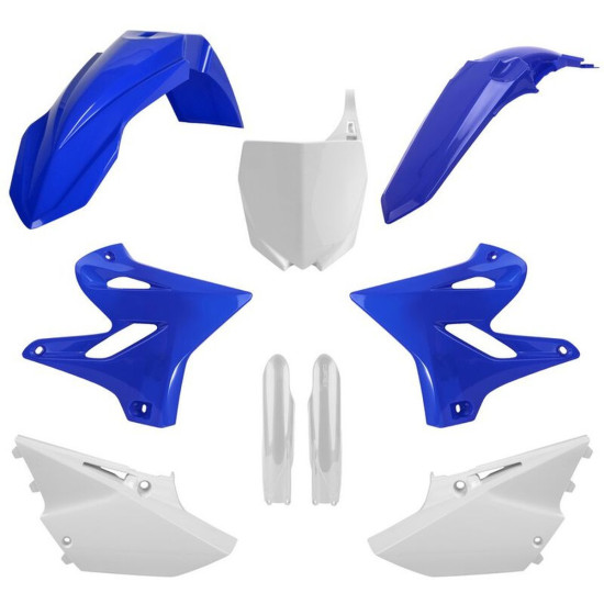POLISPORT PLASTIC SET (FULL KIT) YAMAHA YZ 125 / 250 '15-'21 INCLUDES FRONT PLATE (8678400001) AND SHOCK ABSORBER COVERS