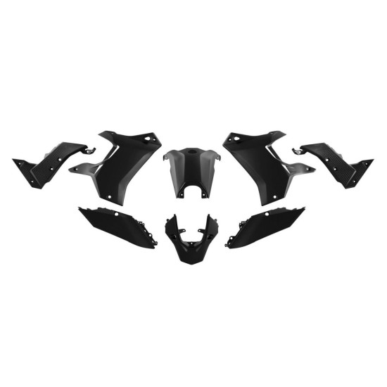 RACETECH (RTECH) PLASTIC SET (WITHOUT FRONT FENDER) T7 REVOLUTION YAMAHA TENERE 700 '19-'24 BLACK