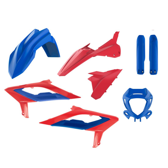 POLISPORT PLASTIKINIS RINKINYS (PILNAS RINKINYS) BETA RR 2T / 4T '23-'24 ĮSKAITANT ŽIBINTŲ DANGTELĮ (8667300005) IR AMOR