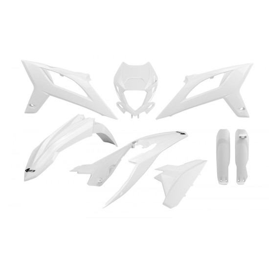 UFO PLASTIC SET (FULL KIT) WITH TELESCOPIC COVERS (SHOCK ABSORBERS) BETA RR 125 / 250 / 300 / 350 / 400 / 450 '20-'22 CO
