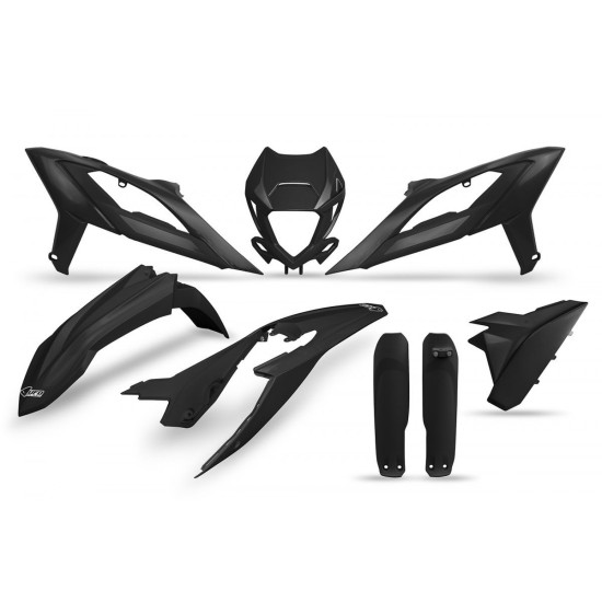 UFO PLASTIC SET (FULL KIT) WITH TELESCOPIC COVERS (SHOCK ABSORBERS) BETA RR 125 / 250 / 300 / 350 / 400 / 450 '23-'24 BL