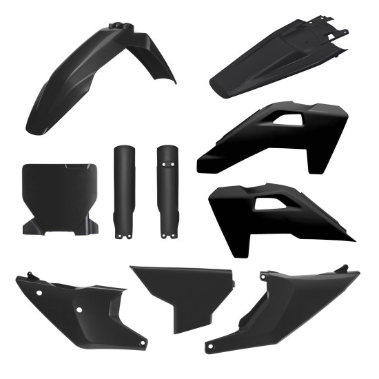 POLISPORT PLASTIC SET (FULL KIT) HUSQVARNA TC / FC / TX / FX '25-'26 INCLUDES LAMP GUARD (8671700002) AND SHOCK ABSORBER