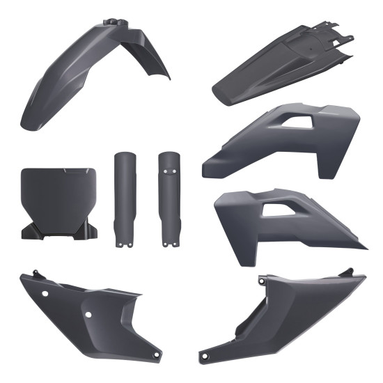 POLISPORT PLASTIC SET (FULL KIT) HUSQVARNA TC / FC / TX / FX '25-'26 INCLUDES LAMP COVER (8671700003) AND SHOCK ABSORBER
