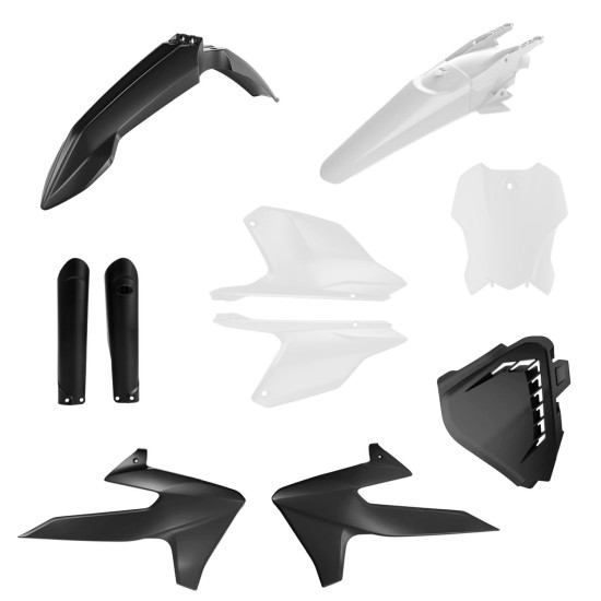 ACERBIS PLASTIC SET TRIUMPH TF 250 X 24-26, TF 450 X / RC 25-26 COLOR BLACK WHITE