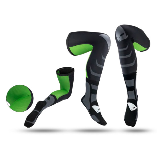 UFO long socks color black gray green size L 43/44/45 - UFO collection 2022