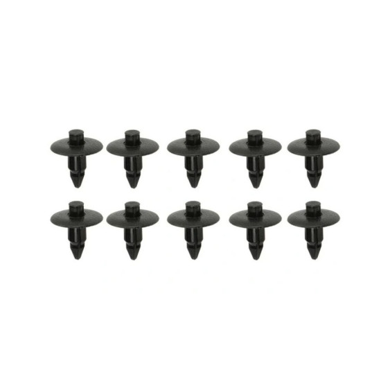 TOURMAX MOUNTING PINS FOR PLASTIC (DEPTH 19MM, THICKNESS 6.5MM, HEAD WIDTH 18MM, TOTAL LENGTH 21MM) (10 PCS) (MADE IN JA