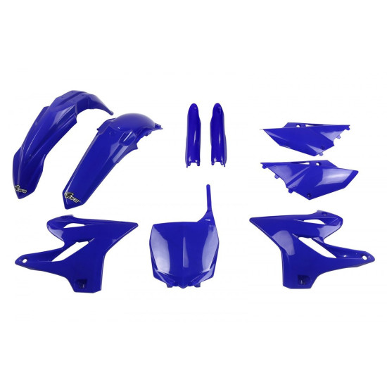 UFO PLASTIC SET (FULL KIT) WITH TELESCOPE COVERS (SHOCK ABSORBERS) YAMAHA YZ 125 '15-'21 YZ 250 '15-'21 BLUE (YA319E089)
