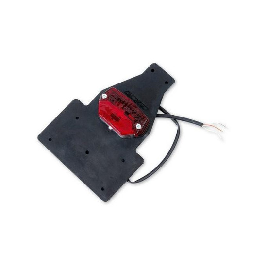 UFO LICENSE PLATE MOUNT WITH LAMP UNIVERSAL BLACK