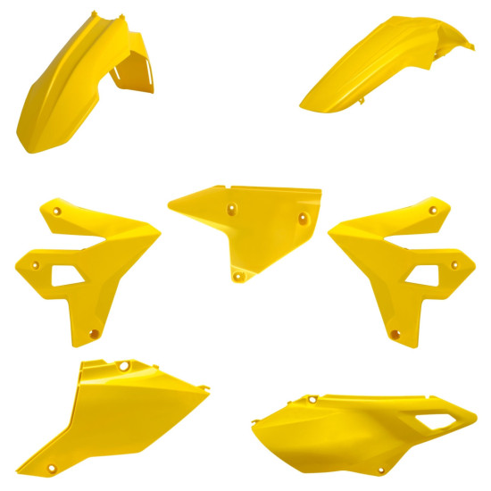 POLISPORT PLASTIKINIS KOMPLEKTAS SUZUKI DR-Z 400 (DRZ400) '00-'25 (PERDIRBTAS) GELTONAS