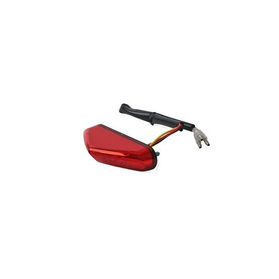 POLISPORT RSP 3.0 LED GALINIS ŽIBINTAS 1.1 / 0.2 (GALINIS + STOP) SU HOMOLOGACIJA, RAUDONA SPALVA