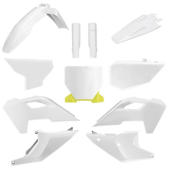 POLISPORT PLASTIKINIS RINKINYS (PILNAS RINKINYS) HUSQVARNA TC / FC '23-'24 SU PRIEKINE PLOKŠTE (8671700001) IR AMORTIZAT
