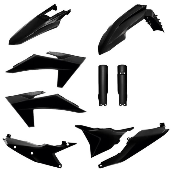POLISPORT SALE PLASTIC SET (FULL KIT) KTM EXC / EXC-F / XC-W / XC-WF TBI '24-'25 INCLUDING SHOCK ABSORBER COVERS (835250