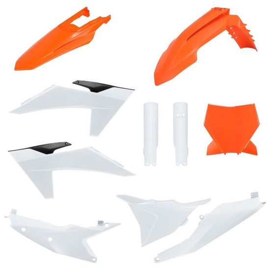 POLISPORT PLASTIC SET (FULL KIT) KTM SX / SX-F / XC / XC-F '23-'24 INCLUDES FRONT PLATE (8672000001) AND SHOCK ABSORBER 