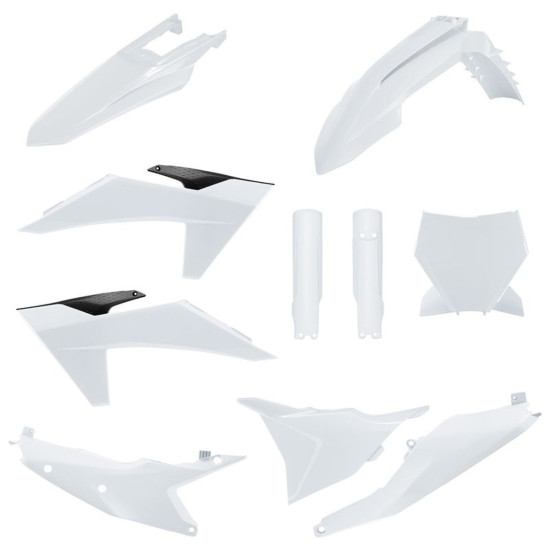 POLISPORT PLASTIC SET (FULL KIT) KTM SX / SX-F / XC / XC-F '23-'24 INCLUDES FRONT PLATE (8672000002) AND SHOCK ABSORBER 