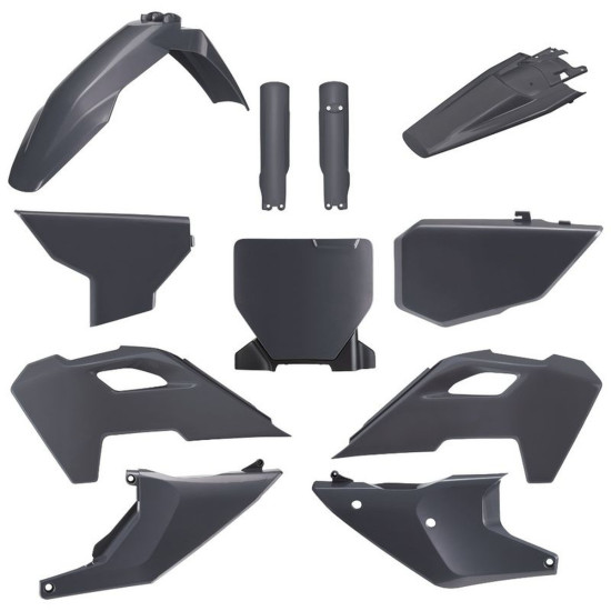 POLISPORT PLASTIC SET (FULL KIT) HUSQVARNA TC / FC '23-'24 INCLUDES FRONT PLATE (8671700002) AND SHOCK ABSORBER COVERS (