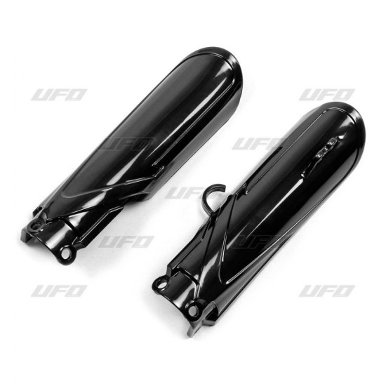 UFO PRIEKINIŲ AMORTIZATORIŲ DANGTELIAI YAMAHA YZ 65 '19-'26, JUODI