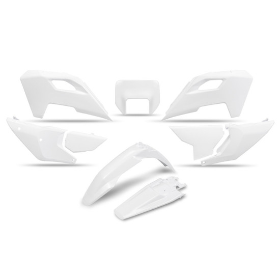 UFO PLASTIC SET HUSQVARNA TE 150 / 250 / 300 '24-'25, FE 250 / 350 / 450 / 501 '24-'25 OEM COLOR '25 WHITE