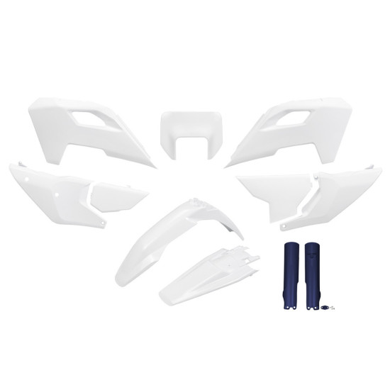 UFO PLASTIC SET (FULL KIT) WITH TELESCOPIC GUARDS (SHOCK ABSORBERS) HUSQVARNA TE 150 / 250 / 300 '24-'25, FE 250 / 350 /