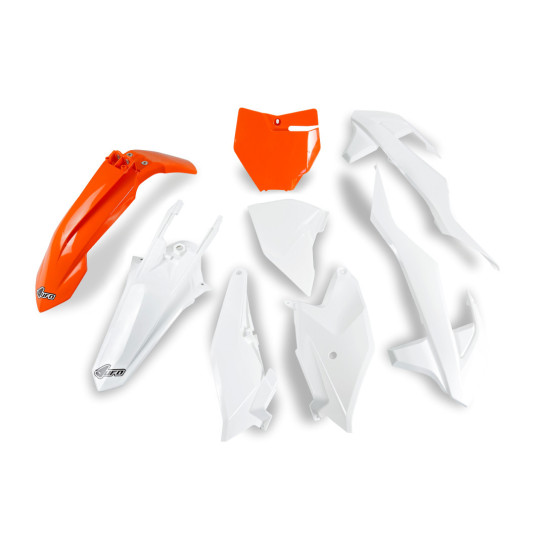 UFO PLASTIKINIŲ DALIŲ RINKINYS KTM SX 85 '18-'24 OEM SPALVA '23-'24 (ORANŽINĖ/BALTA)