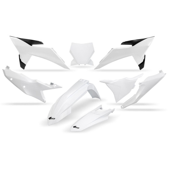 UFO PLASTIC SET KTM SX 125 / 150 / 250 / 300 '25-'26, SXF (SX-F) 250 / 350 / 450 '25-'26 COLOR WHITE