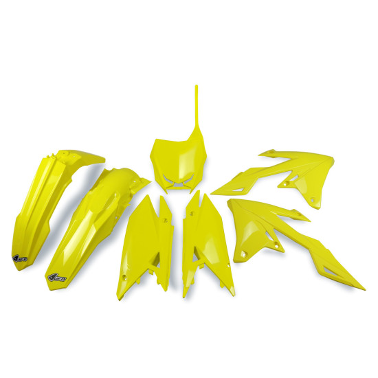 UFO PLASTIC SET SUZUKI RMZ 250 '19-'25, RMZ 450 '18-'25 YELLOW