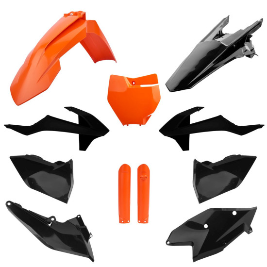 POLISPORT PLASTIKINIS RINKINYS (PILNAS RINKINYS) KTM SX / SX-F / XC-F '16-'18 ĮSKAITANT PRIEKINĘ PLOKŠTELĘ (8664900001) 