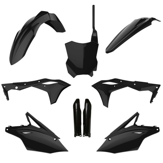 POLISPORT PLASTIKINIS RINKINYS (PILNAS RINKINYS) KAWASAKI KX 250F '17-'20 SU PRIEKINE PLOKŠTELE (8665900003) IR AMORTIZA