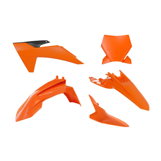 RACETECH (RTECH) KTM SX 65 '24-'25 PLASTIKINIS RINKINYS ORANŽINĖ/JUODA