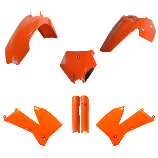 POLISPORT PLASTIC SET (FULL KIT) KTM SX '05-'06 XC / XC-F '06-'07 INCLUDING SHOCK ABSORBER COVERS (8399000002) COLOR ORA