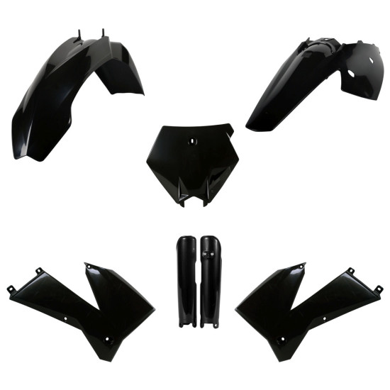 POLISPORT PLASTIKINIS RINKINYS (PILNAS RINKINYS) KTM SX '05-'06 XC / XC-F '06-'07 SU AMORTIZATORIŲ DANGTELIAIS (83990000