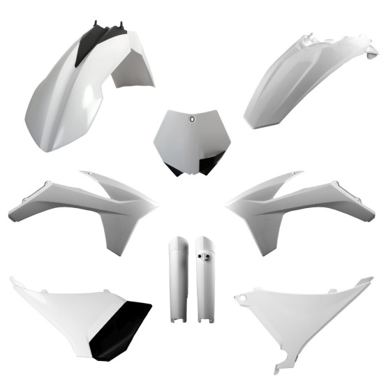 POLISPORT PLASTIKINIS RINKINYS (PILNAS RINKINYS) KTM SX '11 XC / XC-F '11 SU AMORTIZATORIŲ DANGTELIAIS (8398500002) SPAL