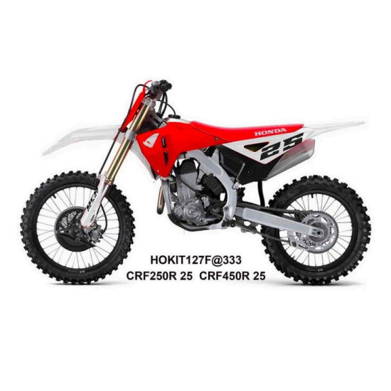 UFO 2025/11 PLASTIKINIS KOMPLEKTAS (PILNAS) SU TELESKOPU (AMORTIZATORIUMI) DANGTELIAIS HONDA CRF 250 R / 450 R '25-'26 S