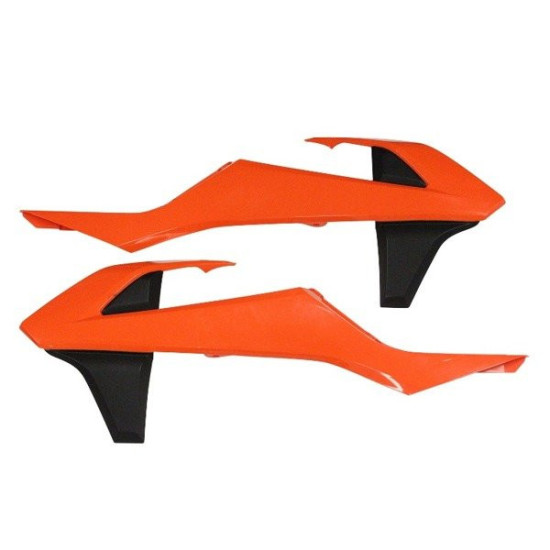 POLISPORT RADIATORIAUS APSAUGOS (KOMPLEKTAS) KTM SX / SXF '16-'18 EXC / EXCF '17-'19 SPALVA ORANŽINĖ / JUODA