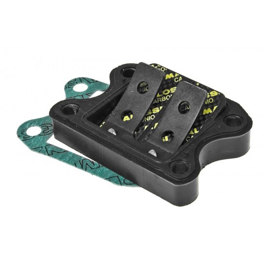 Malossi VL9 Carbon reed valves with housing Peugeot Vertical
