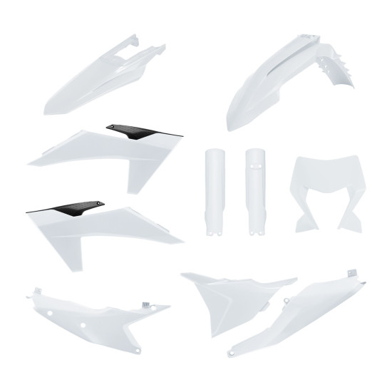 POLISPORT PLASTIC SET (FULL KIT) KTM EXC / EXC-F / XC-W / XC-WF TBI '24-'25 INCLUDES LAMP COVER AND SHOCK ABSORBER COVER