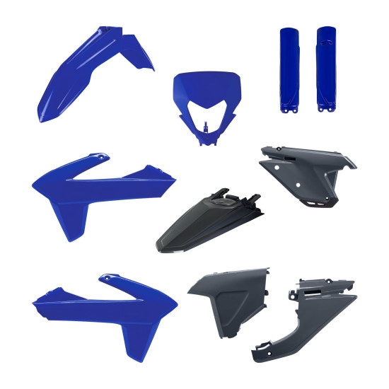 POLISPORT PLASTIC SET (FULL KIT) SHERCO SE / SEF '25-'26 INCLUDES LAMP COVER (8681100003) AND SHOCK ABSORBER COVERS (839