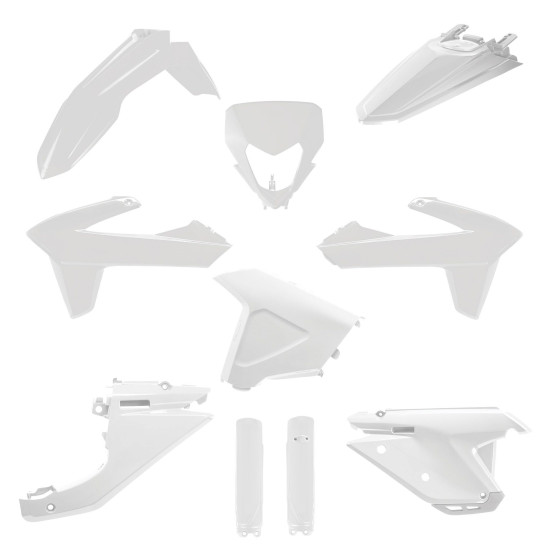 POLISPORT PLASTIC SET (FULL KIT) SHERCO SE / SEF '25-'26 INCLUDES LAMP COVER (8681100002) AND SHOCK ABSORBER COVERS (835