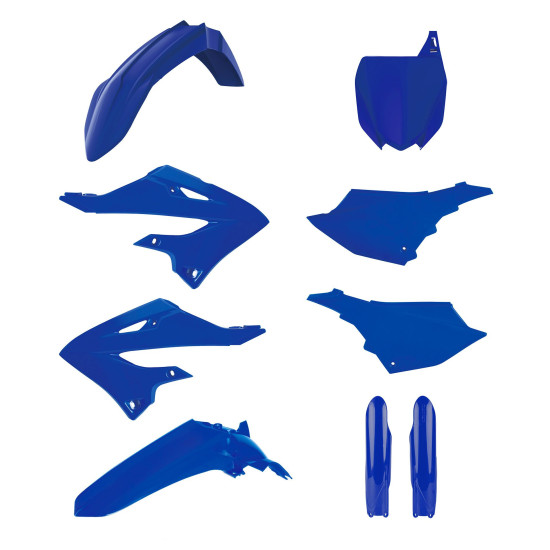 POLISPORT PLASTIC SET (FULL KIT) YAMAHA YZ 125 / 250 '22-'26 INCLUDES FRONT PLATE (8666000007) AND SHOCK ABSORBER COVERS