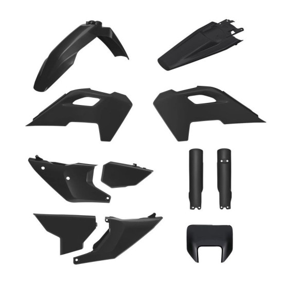 POLISPORT PLASTIKINIS RINKINYS (PILNAS RINKINYS) HUSQVARNA TE / FE '24-'25 SU PRIEKINIO ŽIBINTO APSAUGA (8681500002) IR 