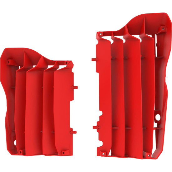 POLISPORT RADIATOR GUARDS (GRILLES - SET) HONDA CRF 450R '17-'20 RED