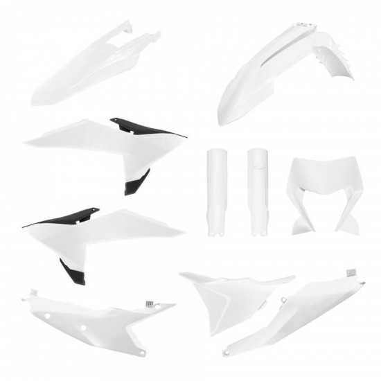 POLISPORT PLASTIC SET (FULL KIT) KTM EXC / EXC-F / XC-W / XC-WF TBI '26 INCLUDES LAMP COVER (8681300002) AND SHOCK ABSOR