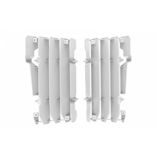 POLISPORT RADIATOR GUARDS (GRILLES - SET) YAMAHA YZ125 / 250 05-21 WHITE