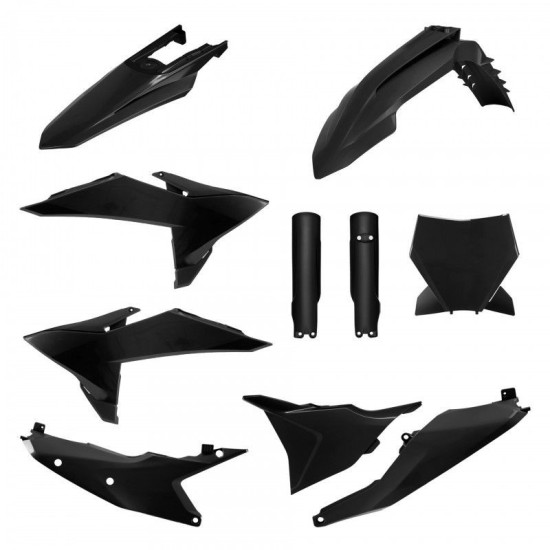 POLISPORT PLASTIKINIS RINKINYS (PILNAS RINKINYS) KTM SX / SX-F / XC / XC-F '25-'26 SU PRIEKINE PLOKSTE IR AMORTIZATORIAU