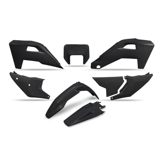 UFO 2025 / 11 PLASTIC SET HUSQVARNA FE 250 / 350 / 450 / 501 '25-'26, TE 250 / 300 HERITAGE '25-'26 BLACK