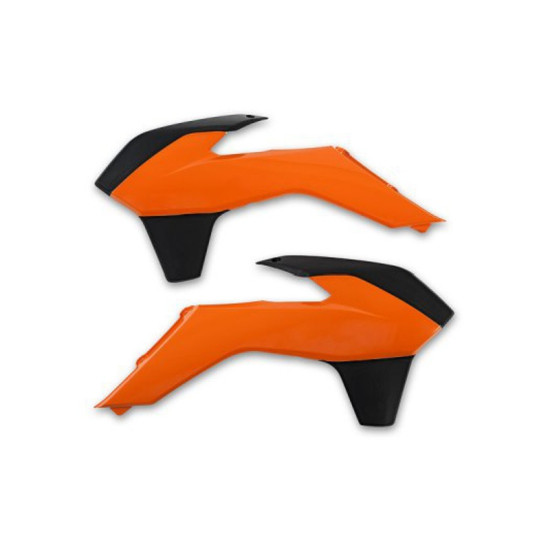 UFO RADIATORIAUS APSAUGOS KTM SX/SXF '13-'15, EXC '14-'16 Originali spalva (oranžinė/juoda)
