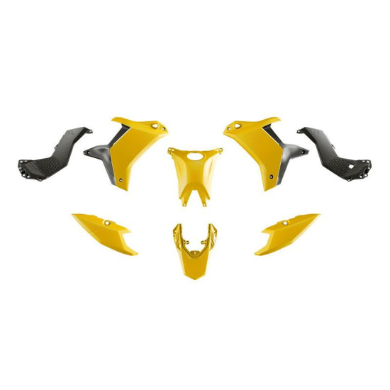 RACETECH (RTECH) 2025/12 PLASTIKINIS KOMPLEKTAS (BE PRIEKINIO SPARNAS) T7 YAMAHA TENERE 700 '25-'26 SPALVA GELTONA/JUODA