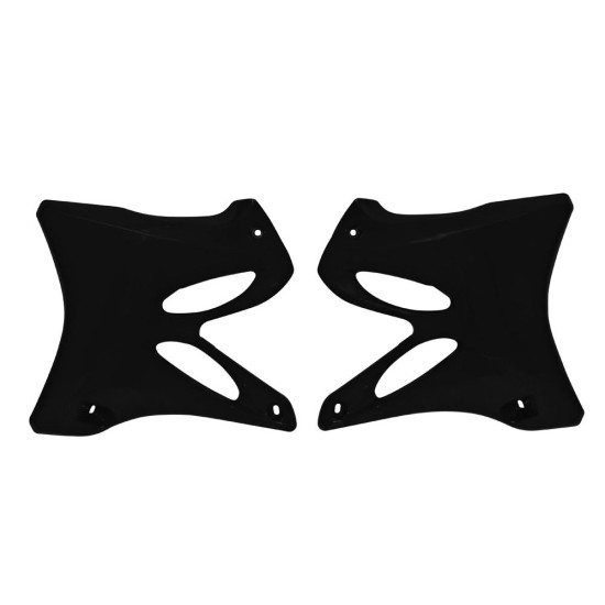 RACETECH (RTECH) RADIATOR COVERS YAMAHA YZ 125 / 250 '02-'14 BLACK (CVYZ0NR0203) (YA03846001)