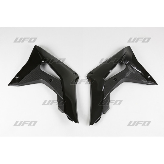 UFO RADIATORIAUS APSAUGOS HONDA CRF 250R '18-'21, CRF 450R '17-'20 JUODOS