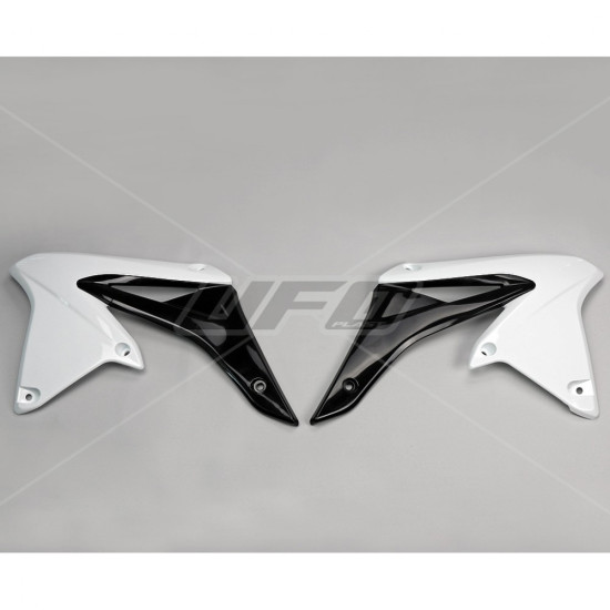 UFO RADIATORIAUS APSAUGOS SUZUKI RMZ 250 '10-'18 SPALVA BALTA JUODA - IŠPARDAVIMAS