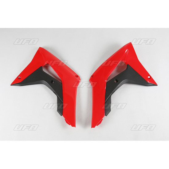 UFO RADIATORIAUS APSAUGOS HONDA CRF 250R '18-'21, CRF 450R '17-'20 OEM SPALVA (RAUDONA/JUODA)
